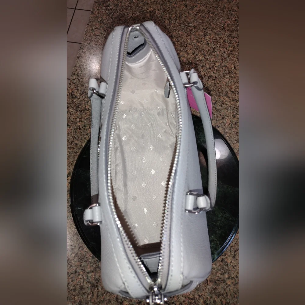 NWT Kate Spade Mimi Satchel Grey , silver